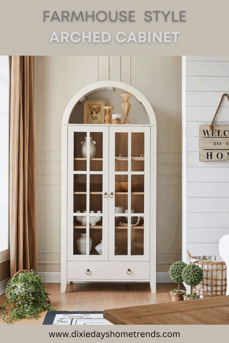 FARMHOUSE STYLE ARCHED CABINET