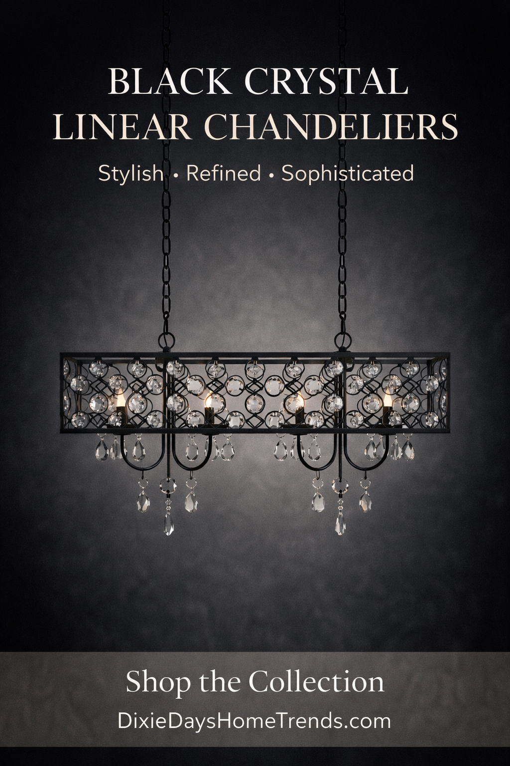 The Best Black Crystal Chandeliers from Wayfair for Timeless Style