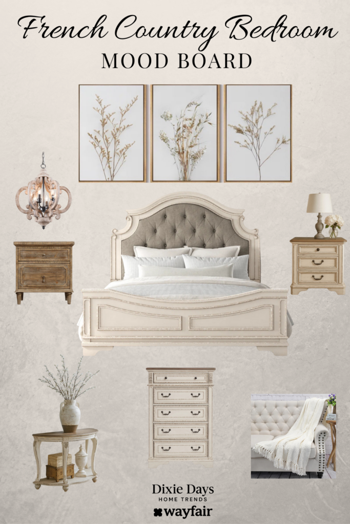 A Timeless French Country Bedroom Mood Board