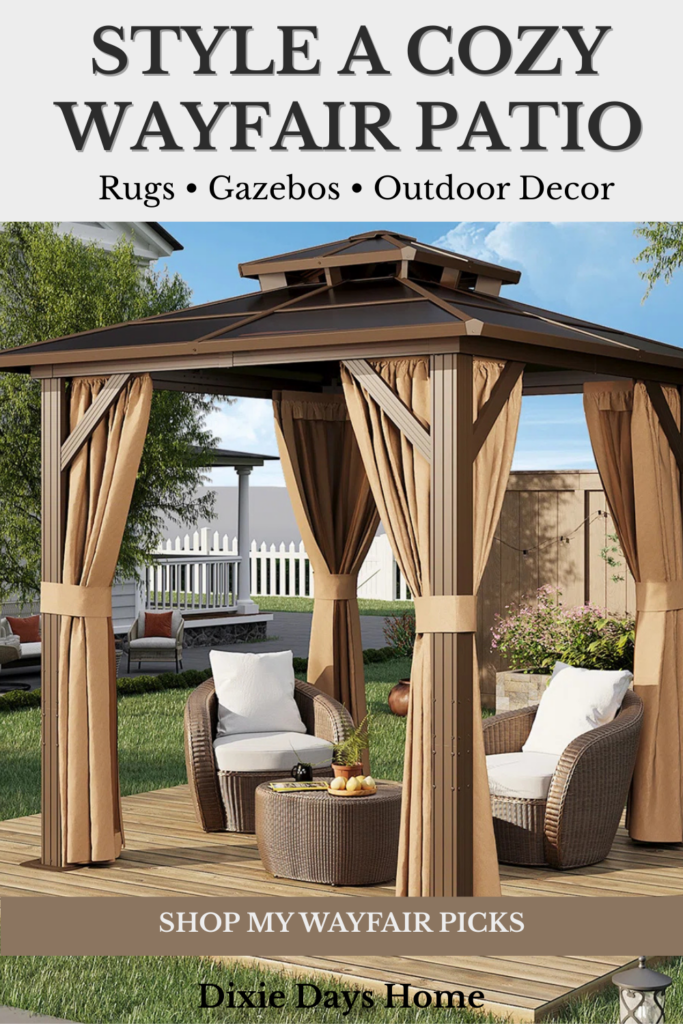 How to Style a Wayfair Patio with Rugs, Gazebos & Outdoor Decor