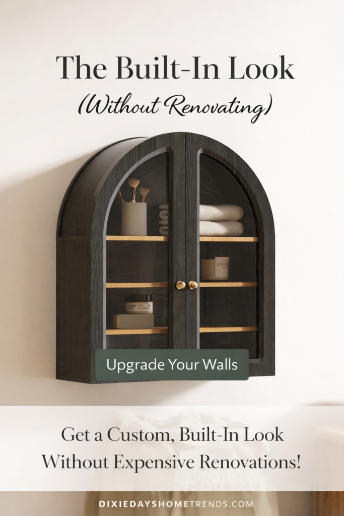 Floating Cabinets That Give You a Built-In Look (Without Renovating)