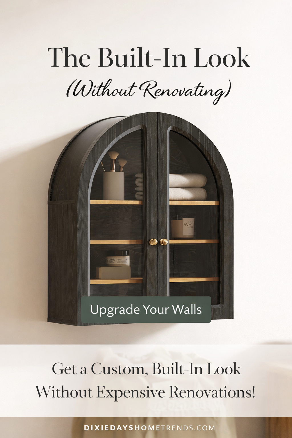 Floating Cabinets That Give You a Built-In Look (Without Renovating)